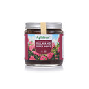 Jar of Apidear Gulkand honey on a white background