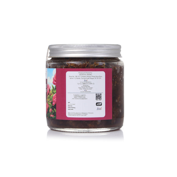 Jar of a product with a label on a white background