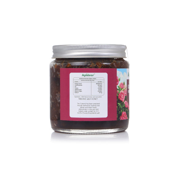 Jar of Apidear product with a pink label on a white background
