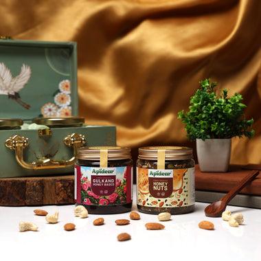 Apidear Forest Fusion – Gulkand & Honey Nuts Wellness Set