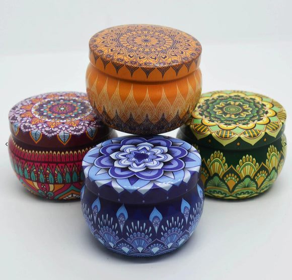 Tin Candle Gift Set of 4