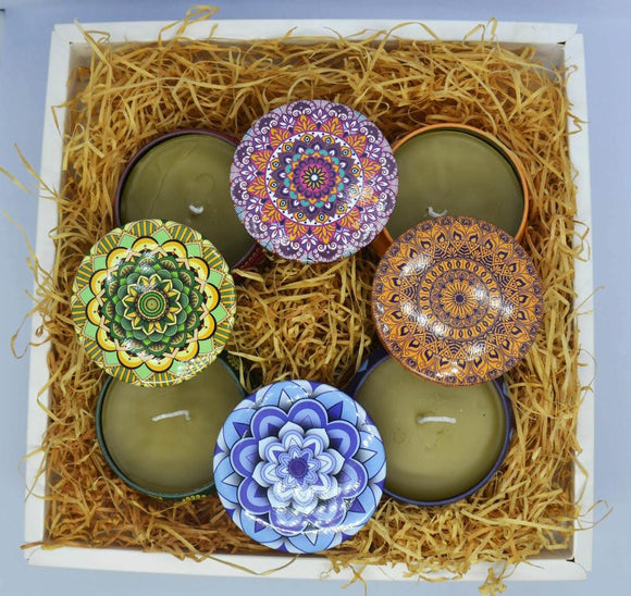 Tin Candle Gift Set of 4