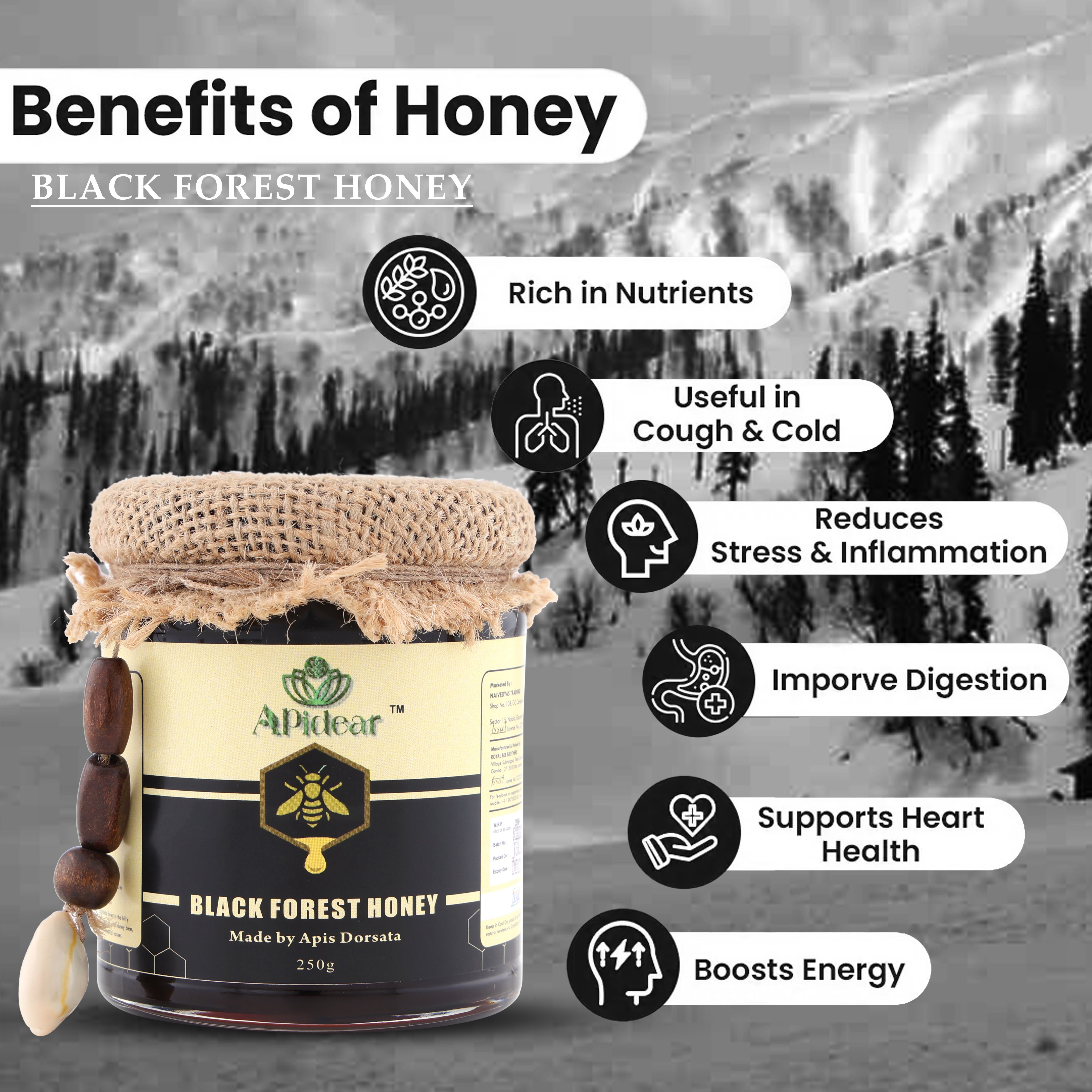 Black Forest Honey 250g - 0